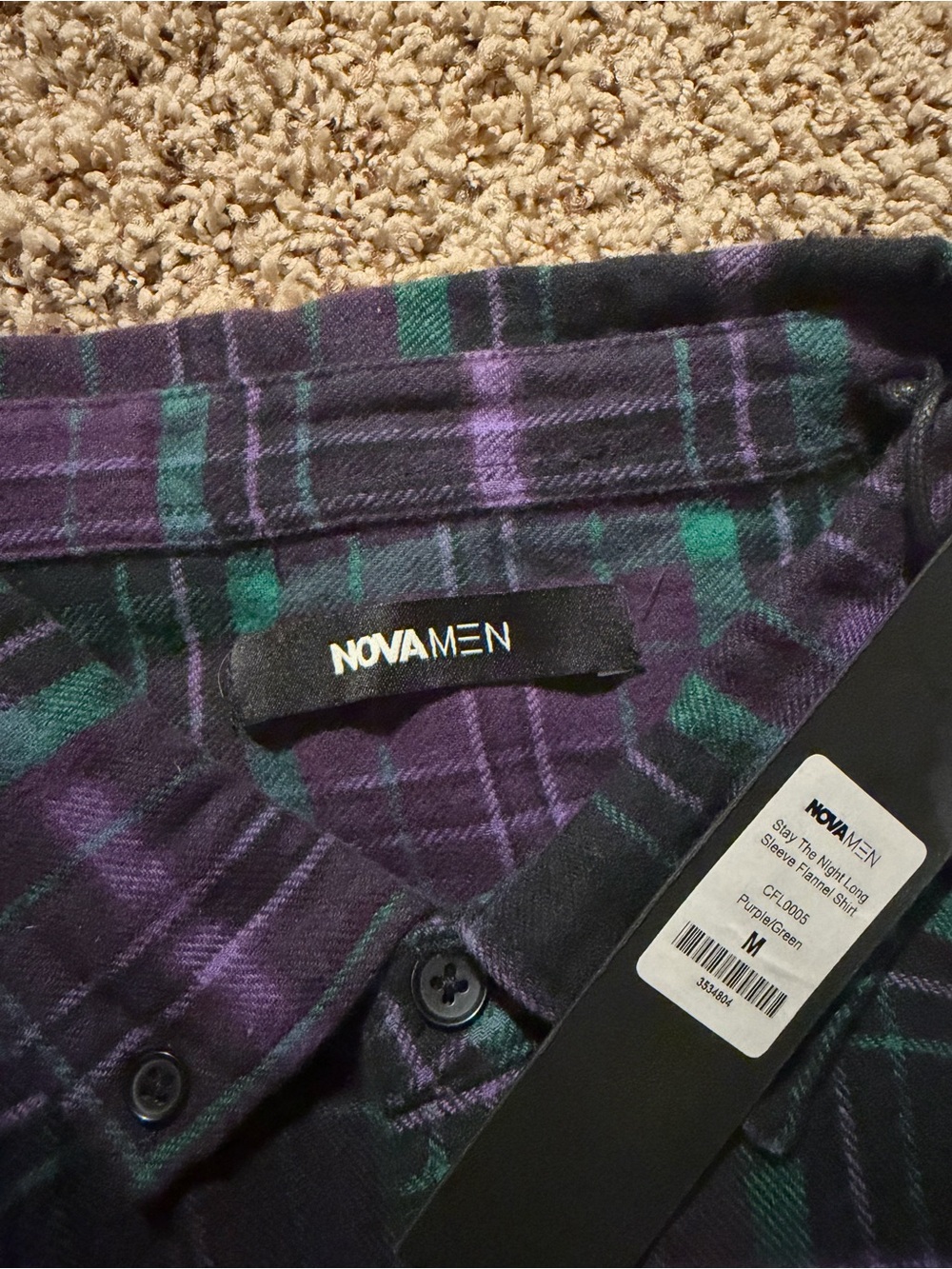 NOVAMEN Brand new Men’s medium 2p flannel bundle - Picture 7 of 7